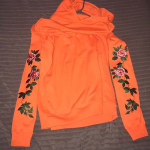 Floral embroidered Hoodie